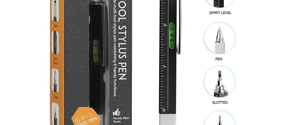 TwitFish ULTIMATE Multi-Tool Stylus Pen - Schwarz