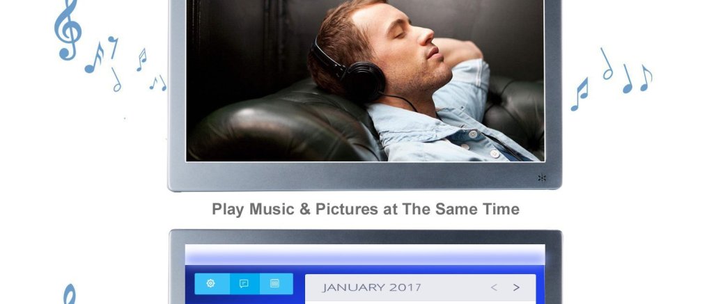 12" Digitaler Bilderrahmen IPS Display 1920*1080 HD-Video Wiedergabe